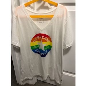 Converse rainbow pride shirt